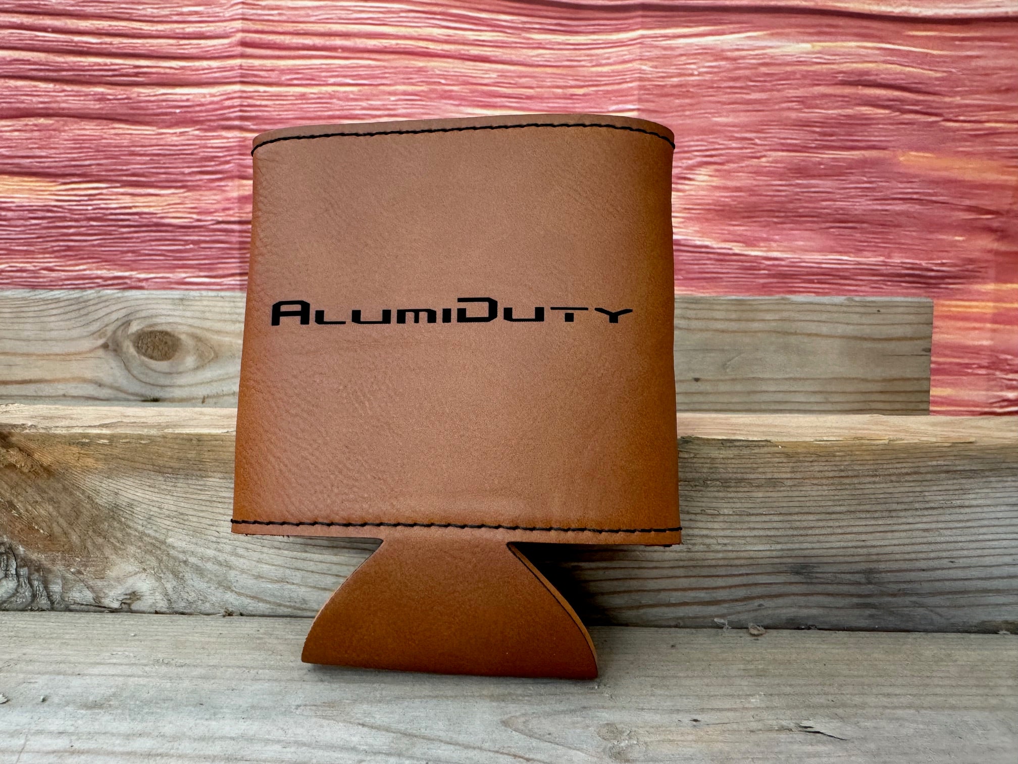 AlumiDuty Leather Match Drink Koozies